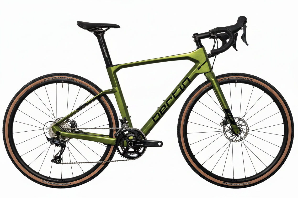 Bertin C134 gravel carbone vert fond blanc