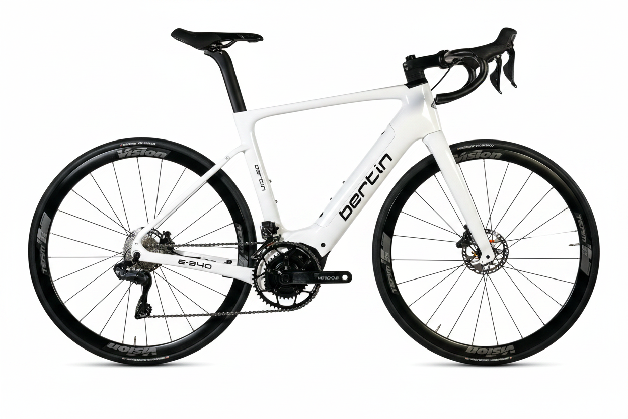Bertin E-340 route carbone blanc fond blanc