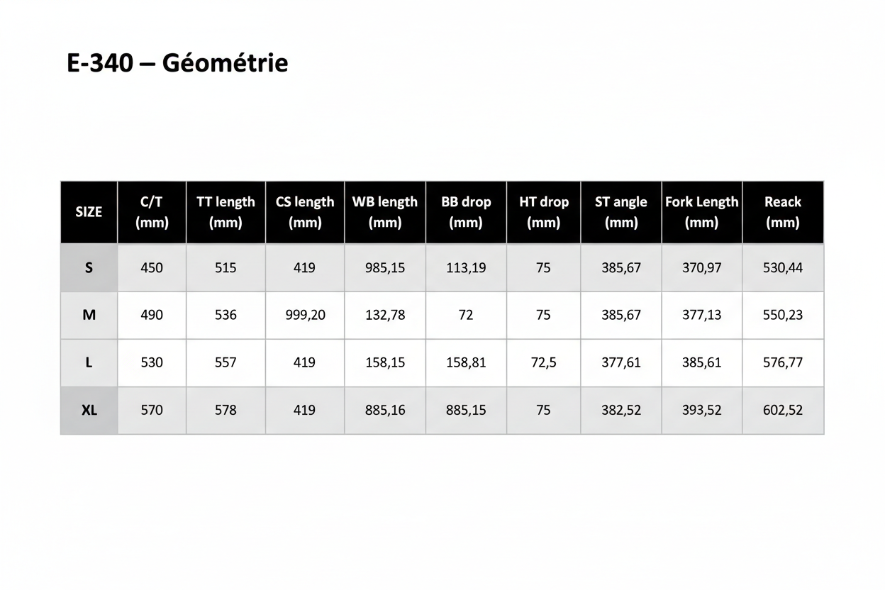 Tableau géométrie E-340